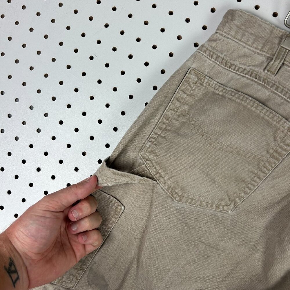 Carhartt Carpenter Pants 38x30 Painted Distressed Faded Work Wear Brown Loose‎ - Picture 3 of 8